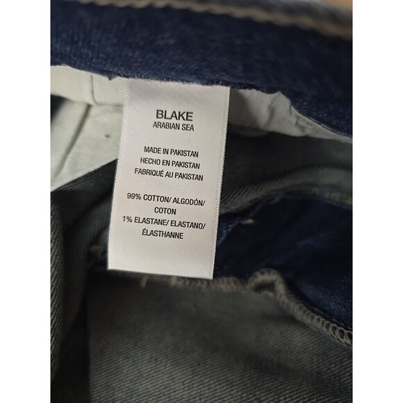 Hudson NWT Blake Slim Straight Size 36x32 Arabian Sea Blue Men's Jeans NEW t2 - Picture 7 of 7